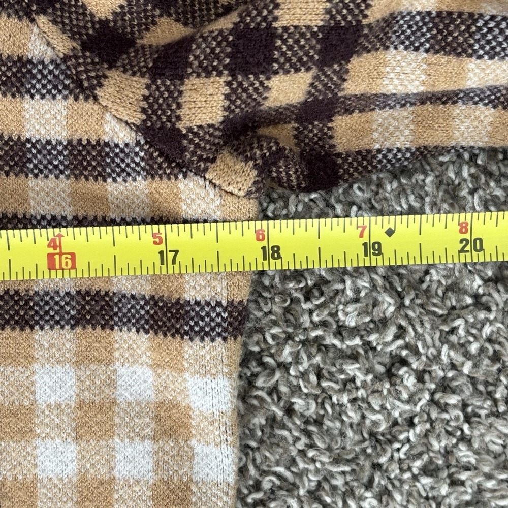 RACHEL Rachel Roy Womens Plaid Sweater Coat Duster Cardigan Sz S Preppy Academia - Picture 11 of 15